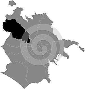 Location map of Municipio XIV Ã¢â¬â Monte Mario municipality photo
